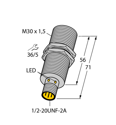Czujnik indukcyjny BI10U-G30-ADZ30X2-B3131 - Turck