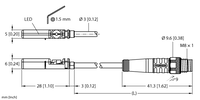 Czujnik magneto-indukcyjny BIM-UNT-AN6X-0.3-PSG3M - Turck