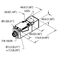 Czujnik indukcyjny NI20-CP40-FZ3X2-B1131 - Turck