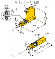 Czujnik magneto-indukcyjny BIM-UNT-0.3-UNT-2AP6X3-H1141 - Turck