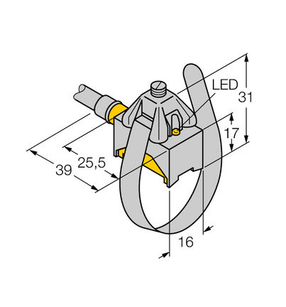 Czujnik magneto-indukcyjny BIM-KST-AN6X - Turck