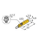 Czujnik magneto-indukcyjny BIM-UNR-AP6X 7M - Turck
