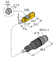 Czujnik magneto-indukcyjny BIM-UNTK-AP7X-0.3-RS4 - Turck