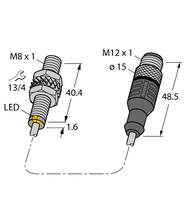 Czujnik magneto-indukcyjny BIM-EG08-Y1X-2-RS4.21T/S90 - Turck
