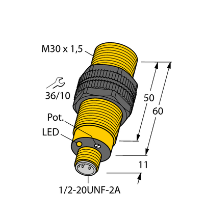Czujnik pojemnościowy BC10-S30-RDZ3X-B3131 - Turck