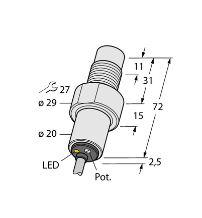 Czujnik pojemnościowy BC5-S185-AP4X - Turck