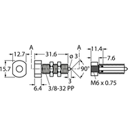 Sensing Tip TGR3/8MPFMQ - Turck