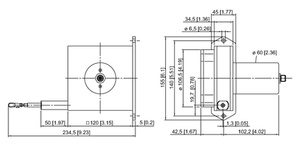 Element DW6000-155-PA-H1441 - Turck