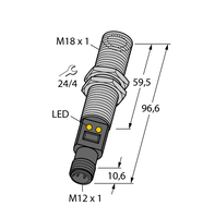 Czujnik temperatury M18TIP14Q - Turck