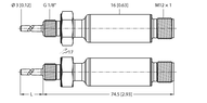 Czujnik temperatury TTMS-103A-G1/8-LIUPN-H1140-L013 - Turck