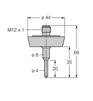 Czujnik temperatury TP-504A-DN25K-H1141-L035 - Turck
