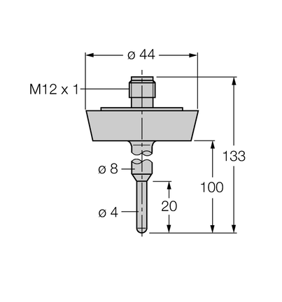 Czujnik temperatury TP-504A-DN25K-H1141-L100 - Turck