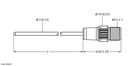 Czujnik temperatury TP-203KK1-CF-H1141-L150 - Turck
