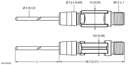 Czujnik temperatury TTM050C-203A-CF-LIUPN-H1140-L100 - Turck