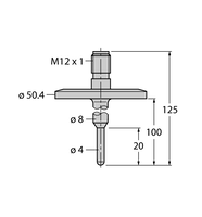 Czujnik temperatury TP-504A-TRI1.5-H1141-L100 - Turck