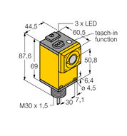 Czujnik ultradźwiękowy Q45UBB63DAC - Turck
