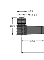 Element wykonawczy i przewód czujnika odporny na działanie wysokiej temperatury HT-WWAK4.5-10/S2430 - Turck