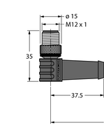 Element wykonawczy i przewód czujnika odporny na działanie wysokiej temperatury HT-WWAS4.5-2/S2430 - Turck
