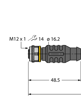 Przewód elementu wykonawczego/czujnika, PUR RKC4.5T-P7X3-2/TXL - Turck