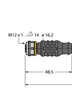 Przewód elementu wykonawczego/czujnika, PUR RKC4.5T-P7X3-30-RSC4.5T/TXY - Turck