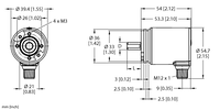 Enkoder absolutny obrotowy, jednoobrotowy RES-180S8S-7AAL-H1151/N0 - Turck