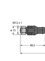 Kabel do aplikacji RFID w przemyśle spożywczym RKCV 5732-15M/CS15915 - Turck