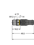 Kabel komunikacyjny IO-Link IOL-COM/3M - Turck