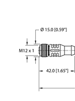 Kabel elementu wykonawczego i czujnika RKC 4.4T-2-RSM 40/S3520 - Turck