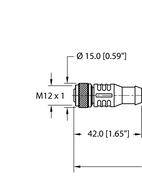 Kabel elementu wykonawczego i czujnika RKC 4.4T-2-RSM 40/S3520 - Turck