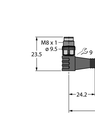 Przewód elementu wykonawczego/czujnika, PUR PSW4M-2/TXO - Turck