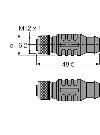 Kabel przyłączeniowy PROFIBUS RKSW-D9-RKSW-451-2M-2M - Turck