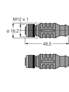 Kabel przyłączeniowy PROFIBUS RKSW-D9-RKSW-451-2M-2M - Turck