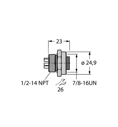 Gniazdo PROFIBUS-PA RKFV 48 - Turck