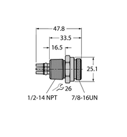 Gniazdo PROFIBUS-PA RSFV 48 - Turck