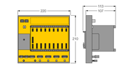 Kaseta montażowa do systemu DPC DPC-49-4RMB/SY - Turck