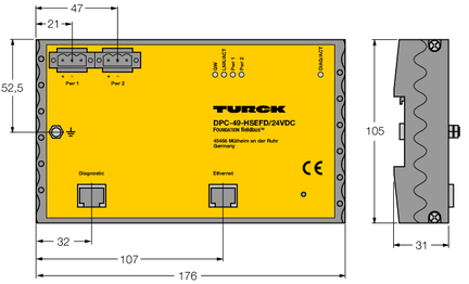 Urządzenie obiektowe HSE DPC-49-HSEFD/24VDC - Turck