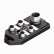 Koncentrator pasywny, M12 x 1 TB-4M12-4P2-CS12T - Turck