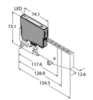 Moduł elektroniczny systemu BL20 BL20-2DI-24VDC-N - Turck