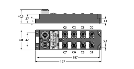 Moduł I/O dla DeviceNet Fieldbus FDNL-L1600-T - Turck