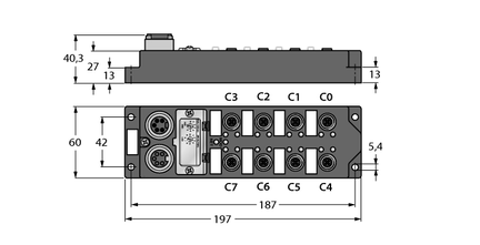 Moduł I/O dla DeviceNet Fieldbus FDNL-CPG88-T - Turck