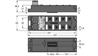 Moduł I/O dla DeviceNet Fieldbus FDNL-S1204H-0142 - Turck