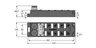 Moduł I/O dla DeviceNet Fieldbus FDNL-S1204H-0153 - Turck