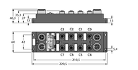Moduł I/O dla DeviceNet Fieldbus FDNP-L0404G-TT - Turck