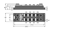 Moduł I/O dla DeviceNet Fieldbus FDNP-L0404G-TT - Turck