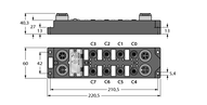 Moduł I/O dla DeviceNet Fieldbus FDNP-XSG16-TT - Turck