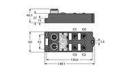 Moduł I/O dla DeviceNet Fieldbus FDNQ-S0404G-T - Turck