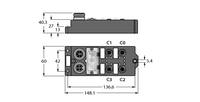 Moduł I/O dla DeviceNet Fieldbus FDNQ-S0404G-MM - Turck