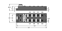 Moduł I/O dla DeviceNet Fieldbus FDNL-L0800-T - Turck