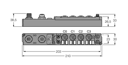 Moduł łączący piconet do sieci DeviceNet SDNL-0404D-1004 - Turck