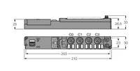 Moduł łączący piconet do sieci Modbus TCP SENL-0404D-0004 - Turck